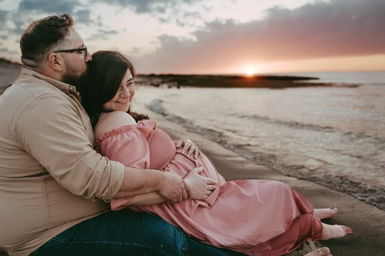 Sunset maternity photoshoot on a gorgeous Spring evening | Cape Cod, MA
