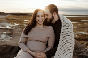 A Winter Maternity Session on Cape Cod