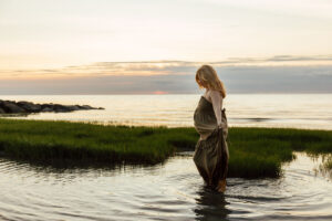 Cape Cod Rainbow Baby Maternity Photos