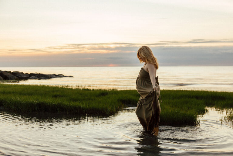 Cape Cod Rainbow Baby Maternity Photos