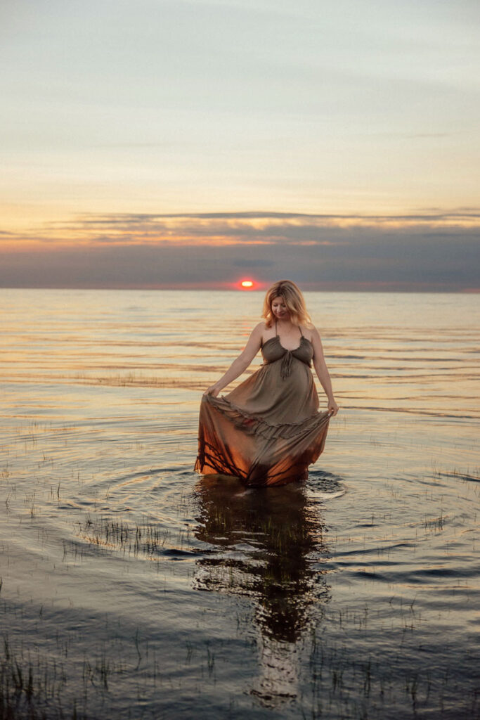 Cape Cod Rainbow Baby Maternity Photos
