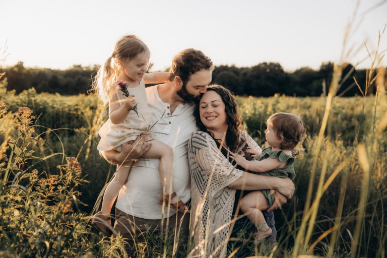 Duxbury family photographer session at sunset