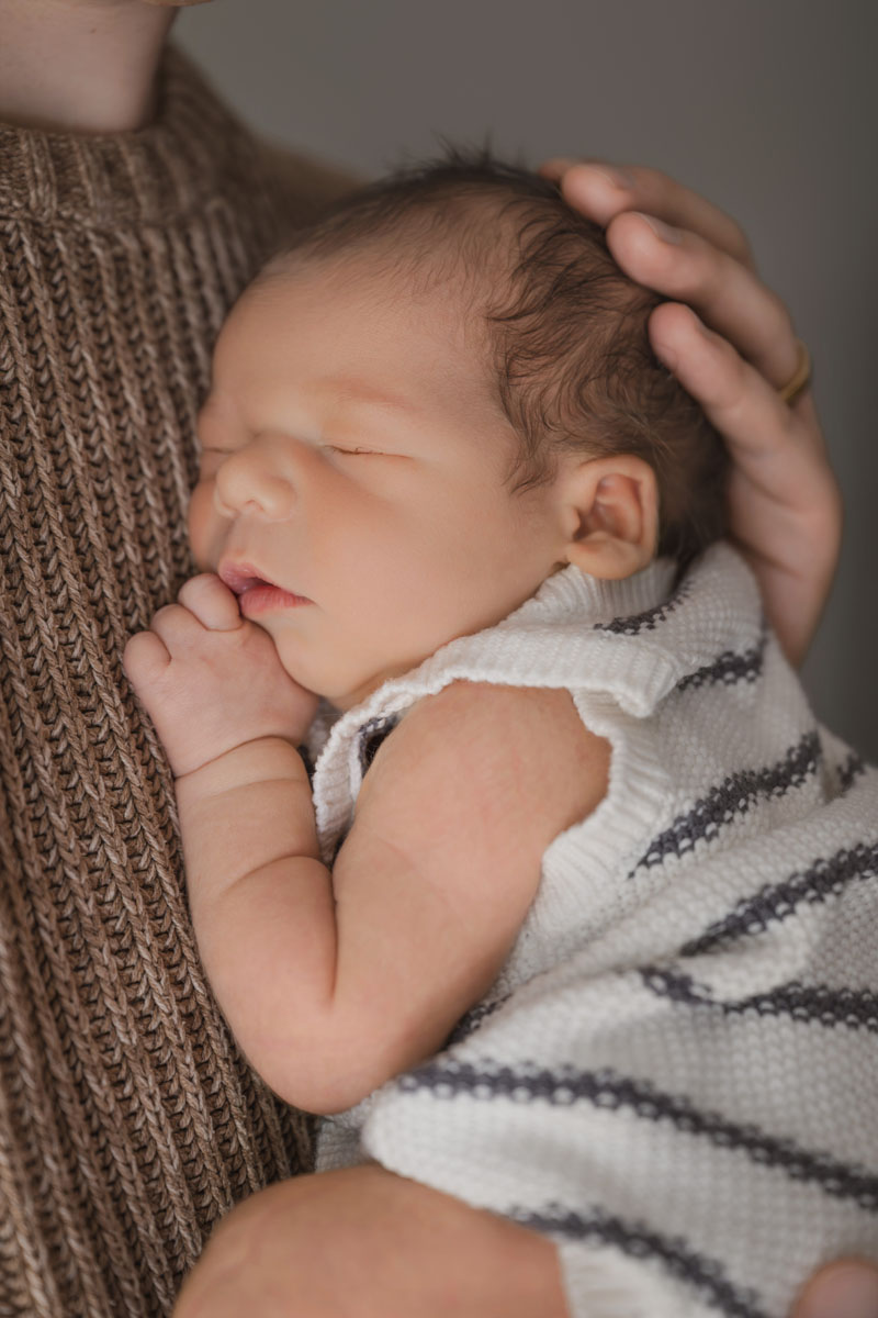 in-home newborn session Boston lifestyle photography with baby Calvin