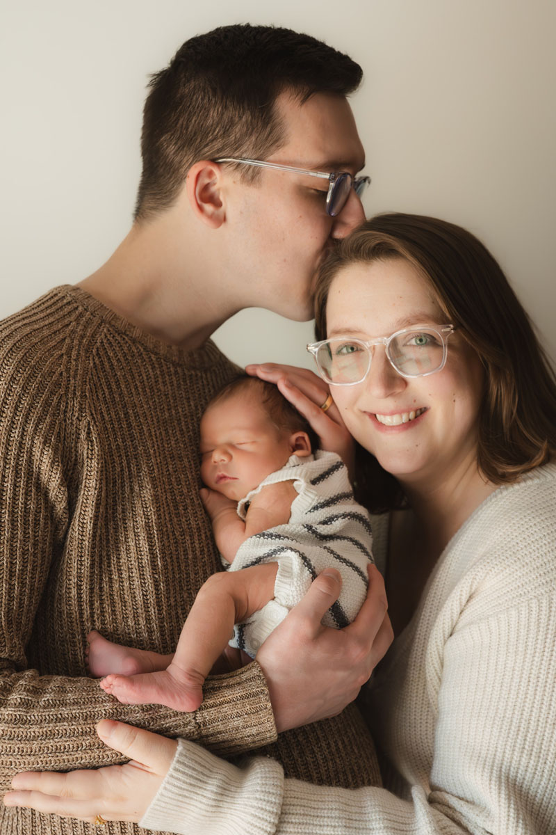 in-home newborn session Boston lifestyle photography with baby Calvin