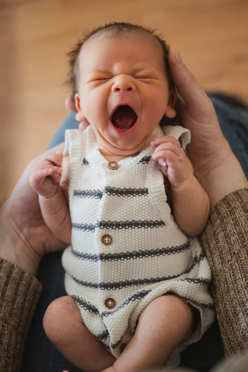 in-home newborn session Boston lifestyle photography with baby Calvin