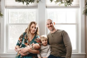 South Shore Home Newborn Session | Crowell Family