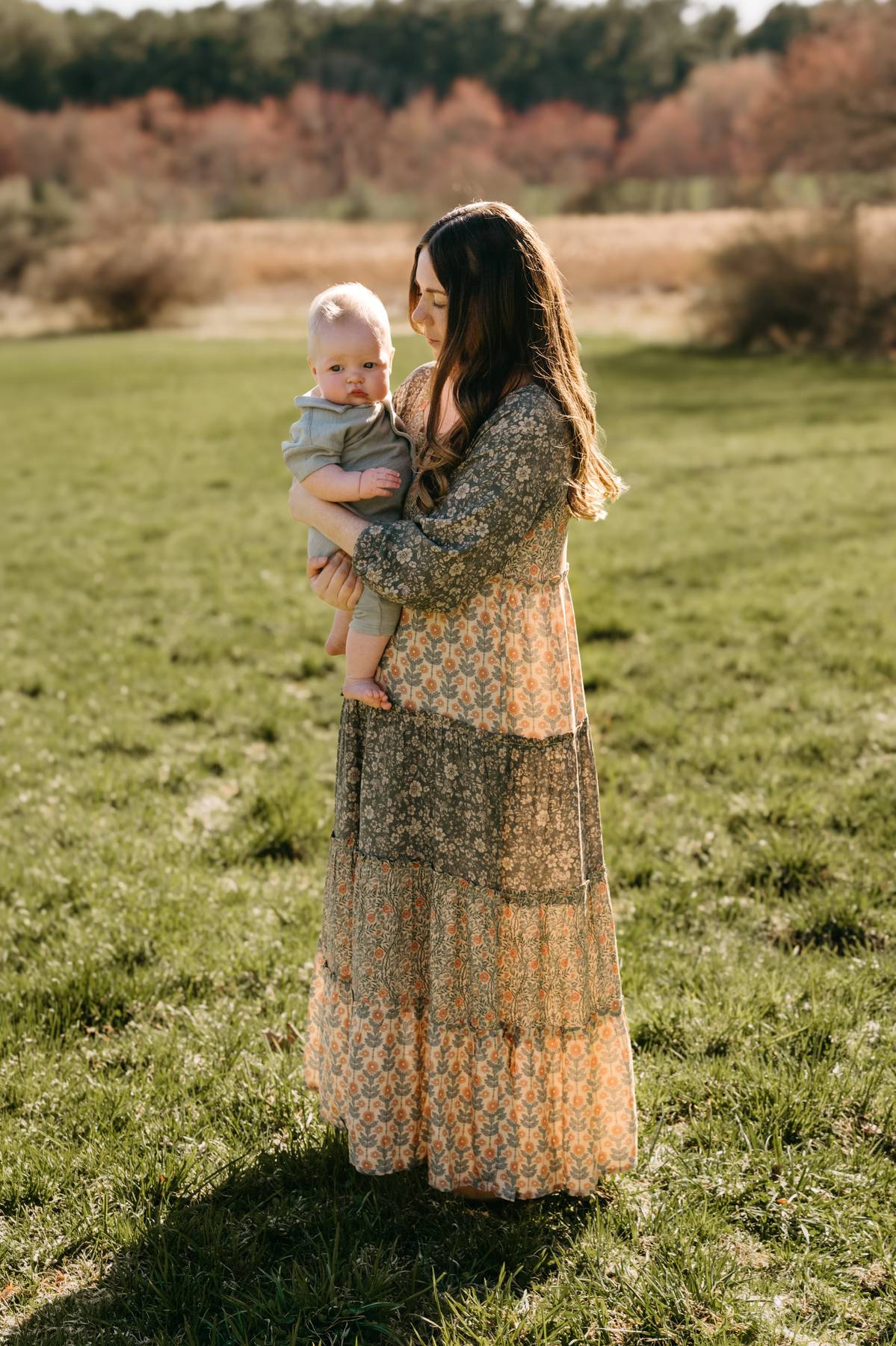 6 month old baby session on the South Shore MA with his mom
