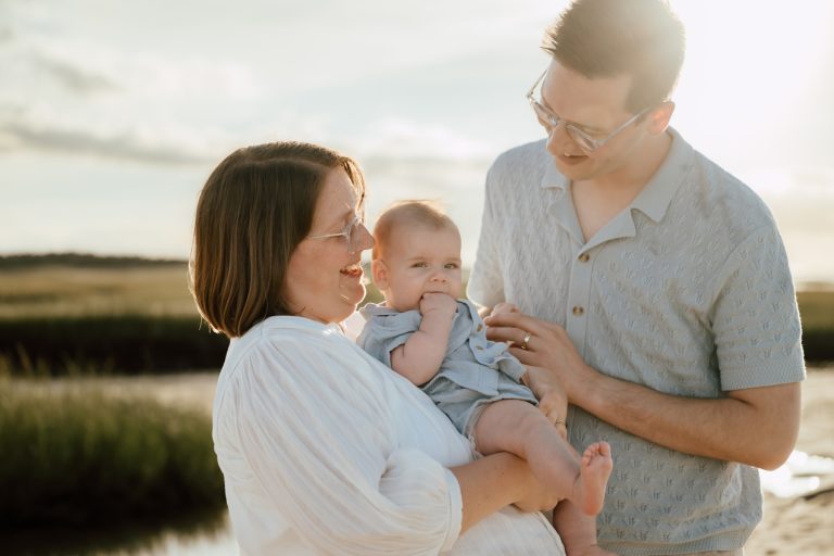 Calvin’s First Beach Family Session in Brewster MA